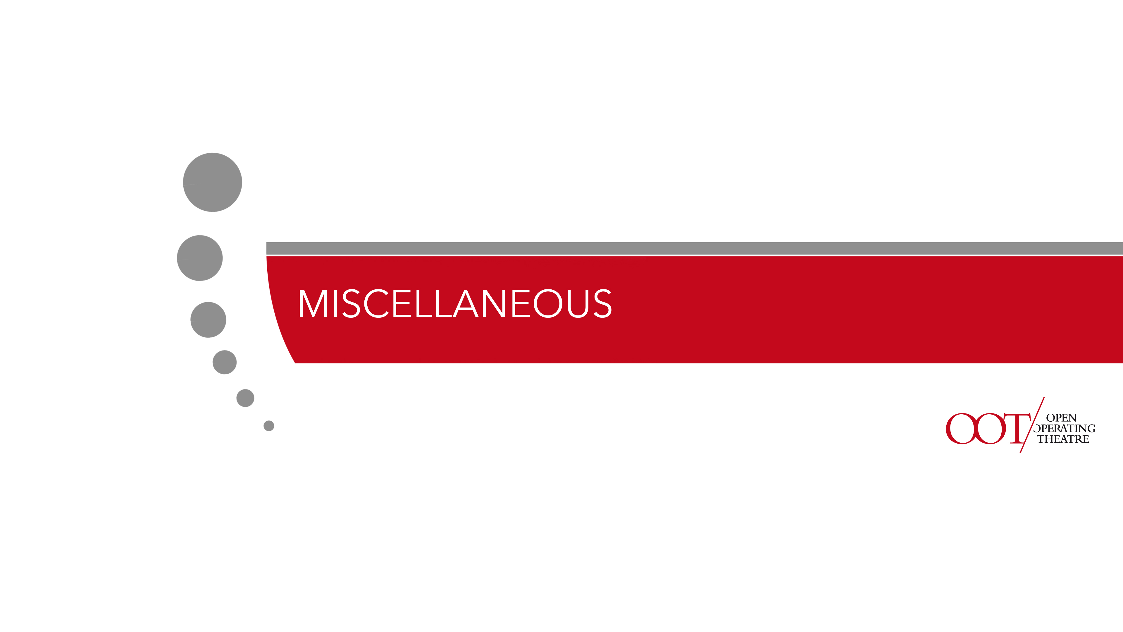 Miscellaneous